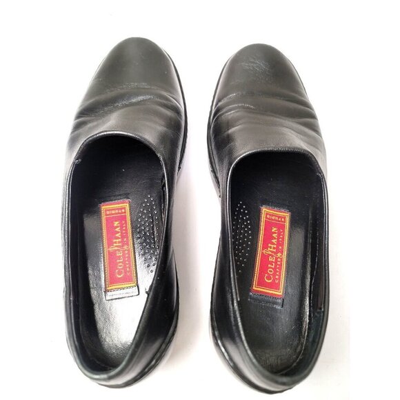 Cole Haan Women's Leather Slip-On Shoes Size 7 B Black Comfortable Casual Wear - Picture 5 of 10